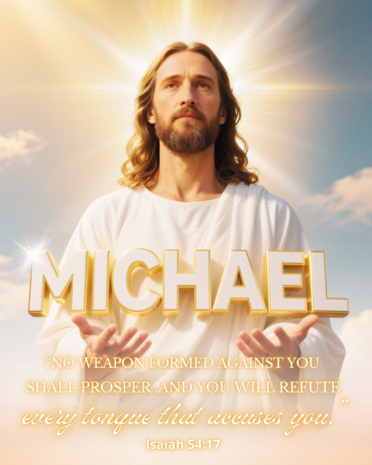 Jesus Art with Scripture Front